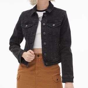 Aeropostale Black Denim Stretchy Jacket